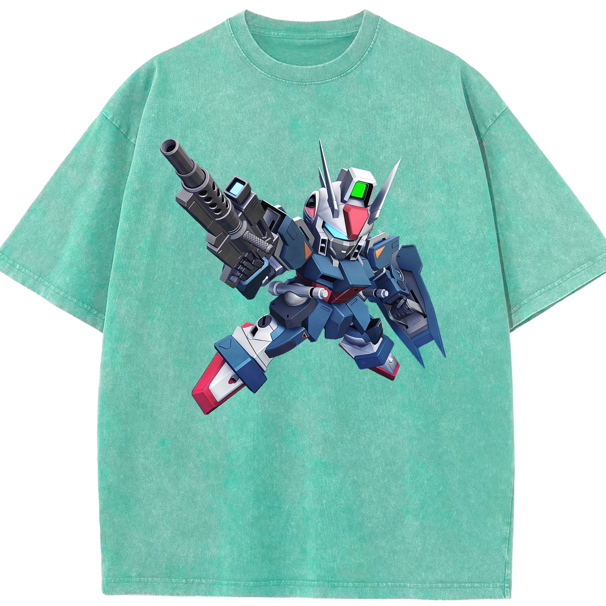 （画像用） 機動戦士ガンダム Mobile Suit Gundam 綿100% ヴィンテージ風 半袖Tシャツ（フロントプリント）